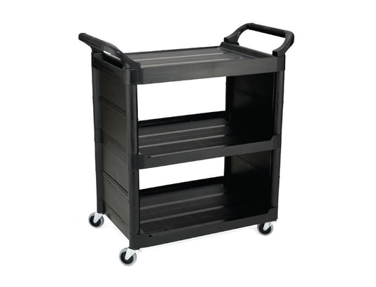 RUBBERMAID - Chariot de service de cuisine Chariot de service exécutif noir