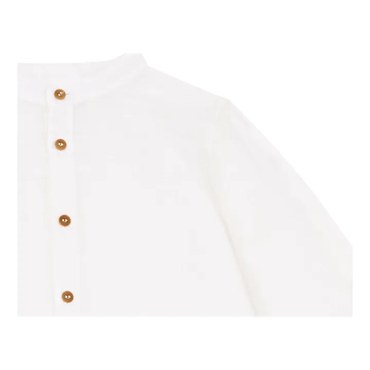 Zhoe & Tobiah Kurta en Lin | Blanc