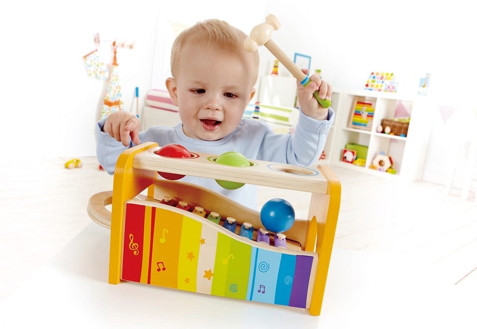 Hape Spielzeug-Musikinstrument »Xylophon« Xylophon und Hammerspiel
