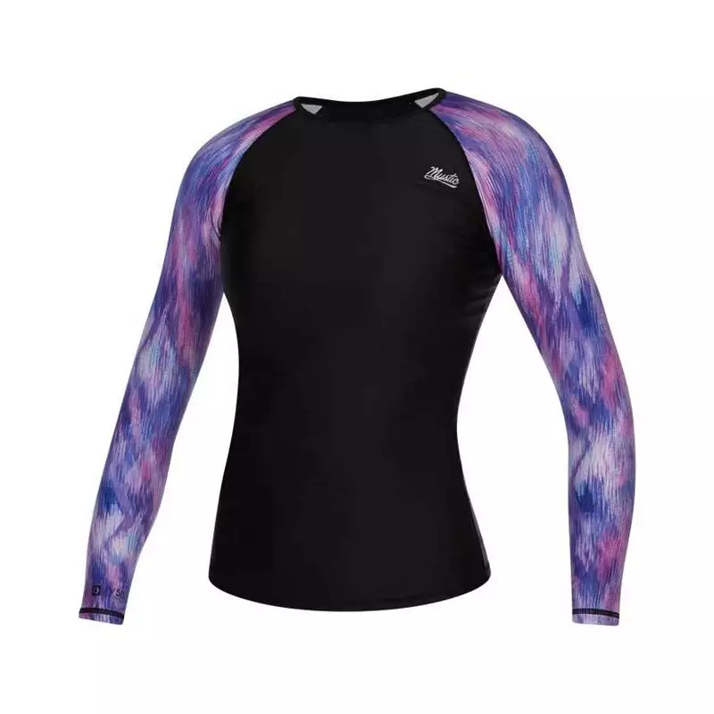 Lycra femme MYSTIC Diva LS Rash Tee Hollywood Pink