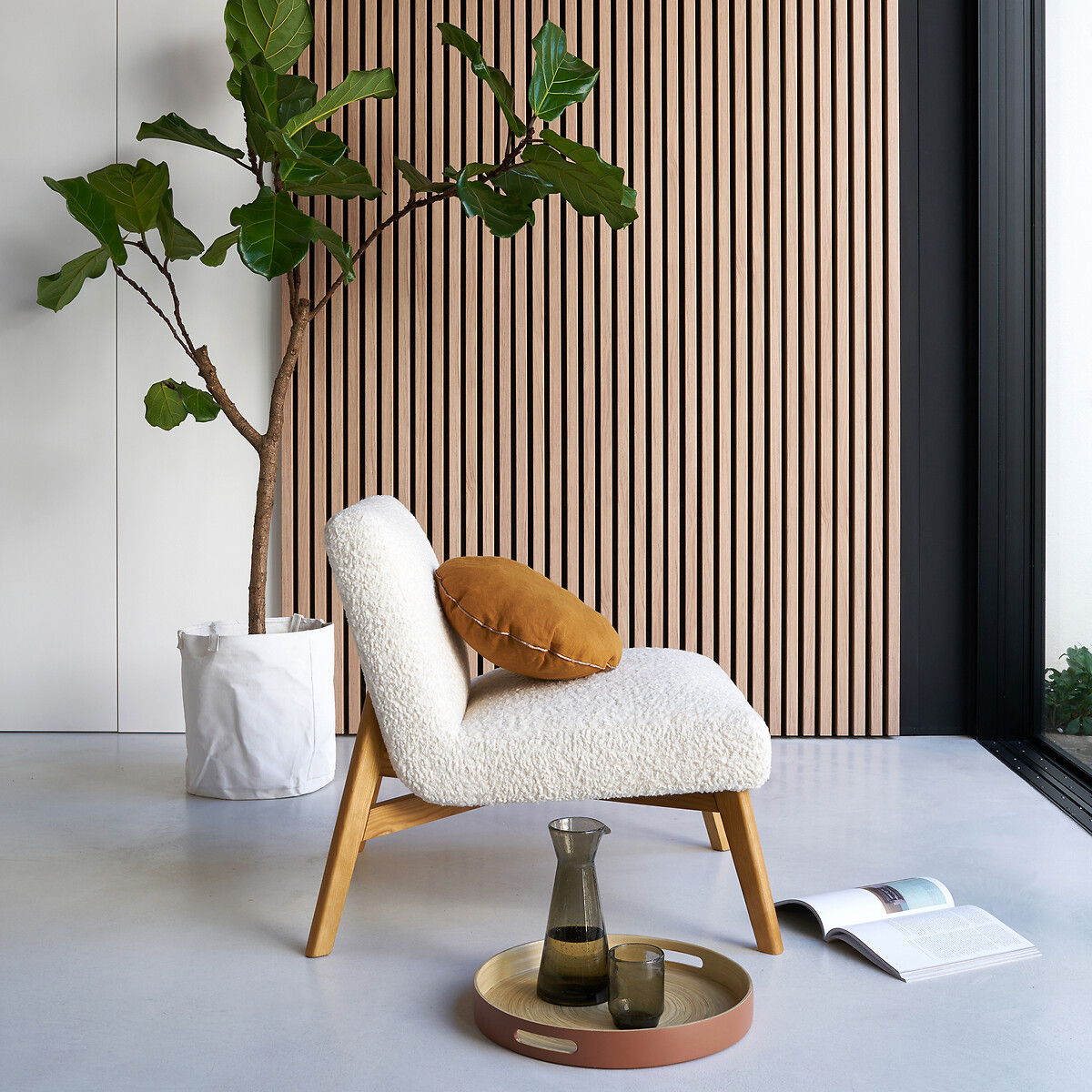 LA REDOUTE INTERIORS<br>Poltrona encaracolada Jymari