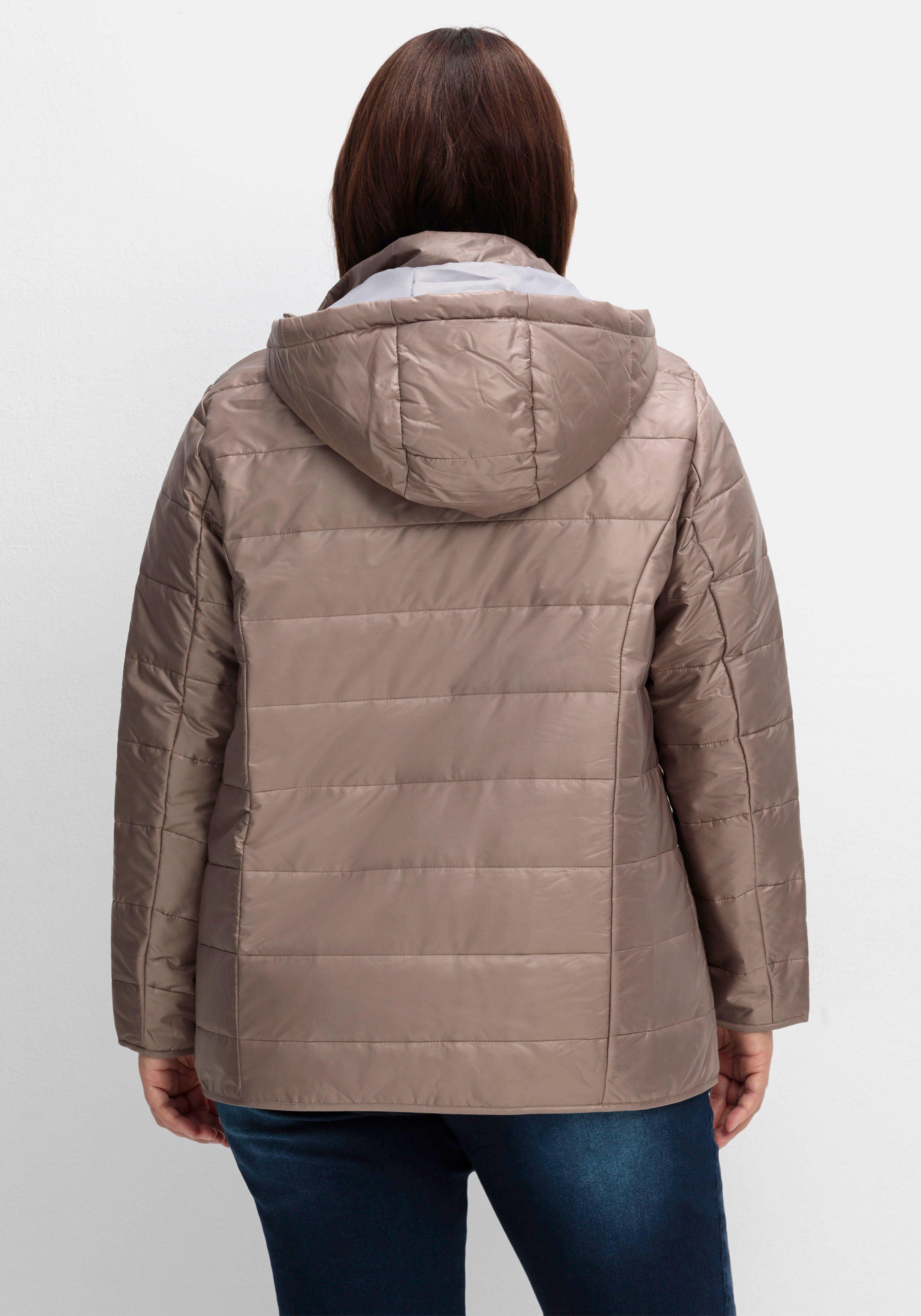 Leicht wattierte Steppjacke mit Kapuze