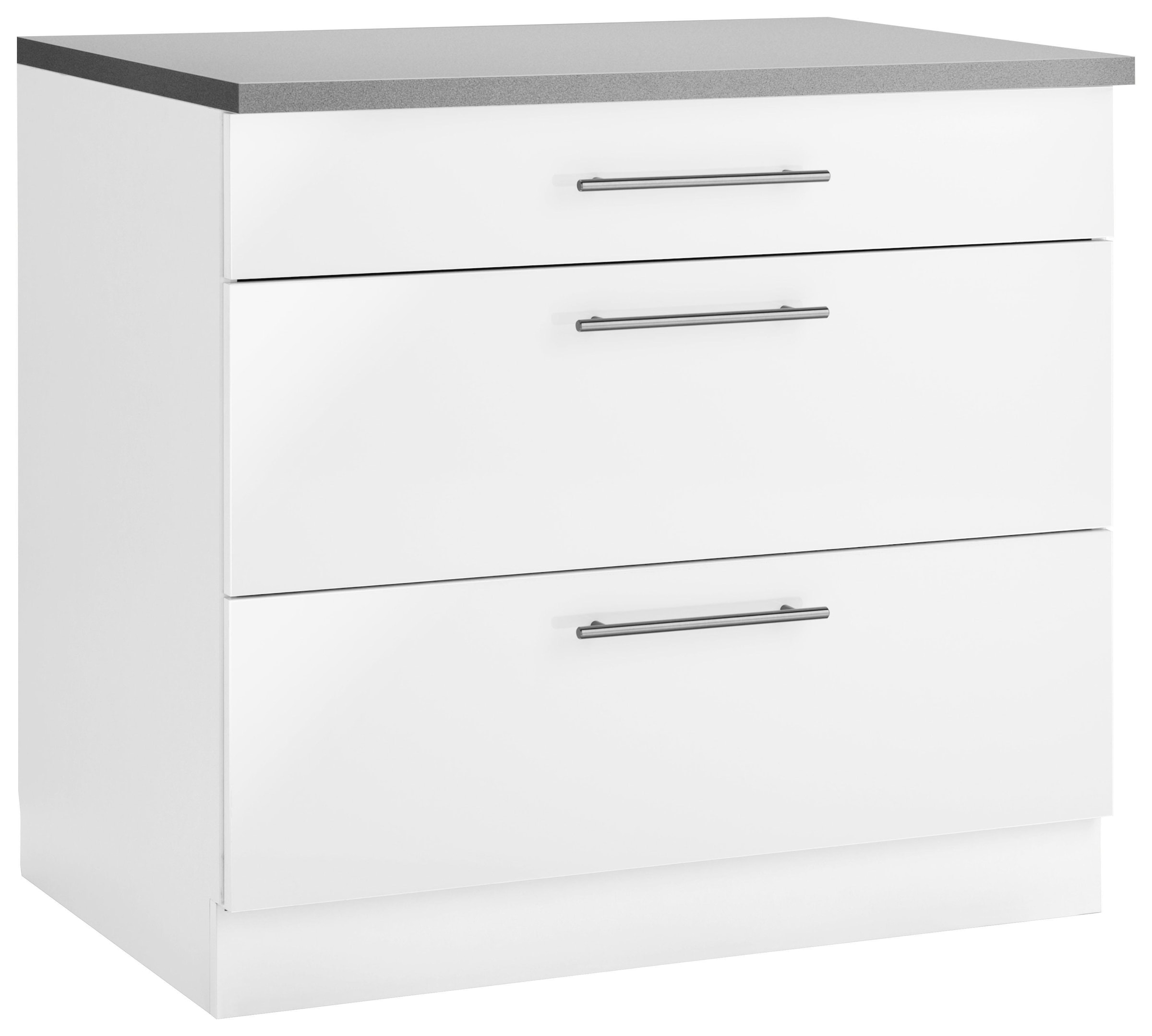 wiho Küchen Unterschrank »Cali« 90 cm breit, mit 2 grossen Auszügen