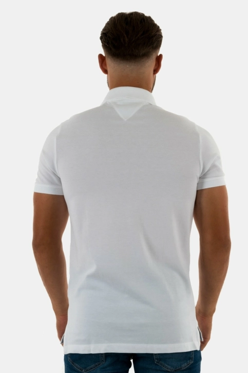 Polos tommy jeans slim placket pol ybr white