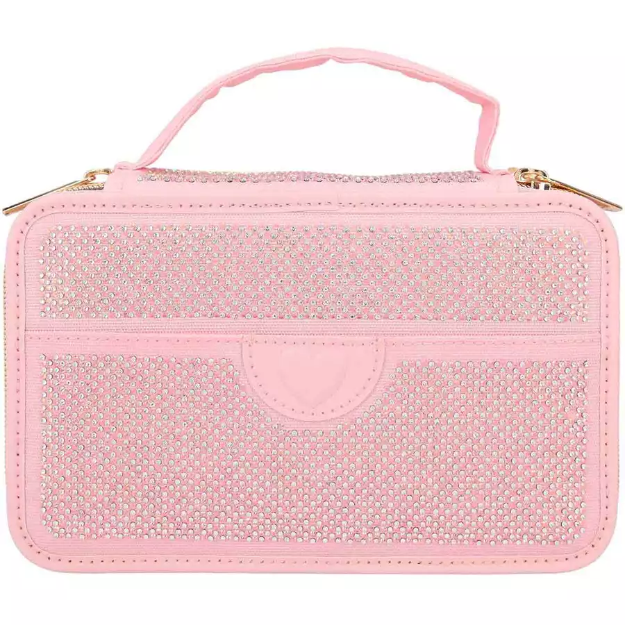 Depesche 3-Fach Federtasche mit Stifte TOPModel 20 x 14,5 cm rosa