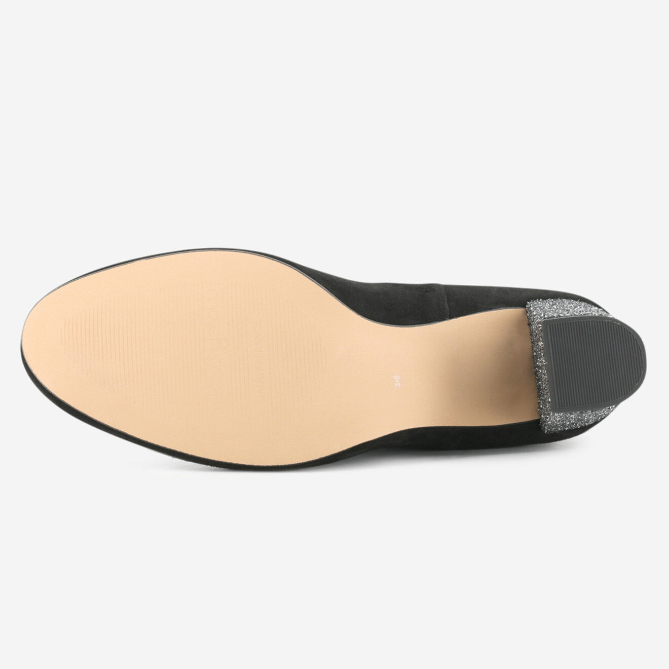 Mellow Yellow Bottines Efragola en Velours de Cuir noires - Talon 7,5 cm