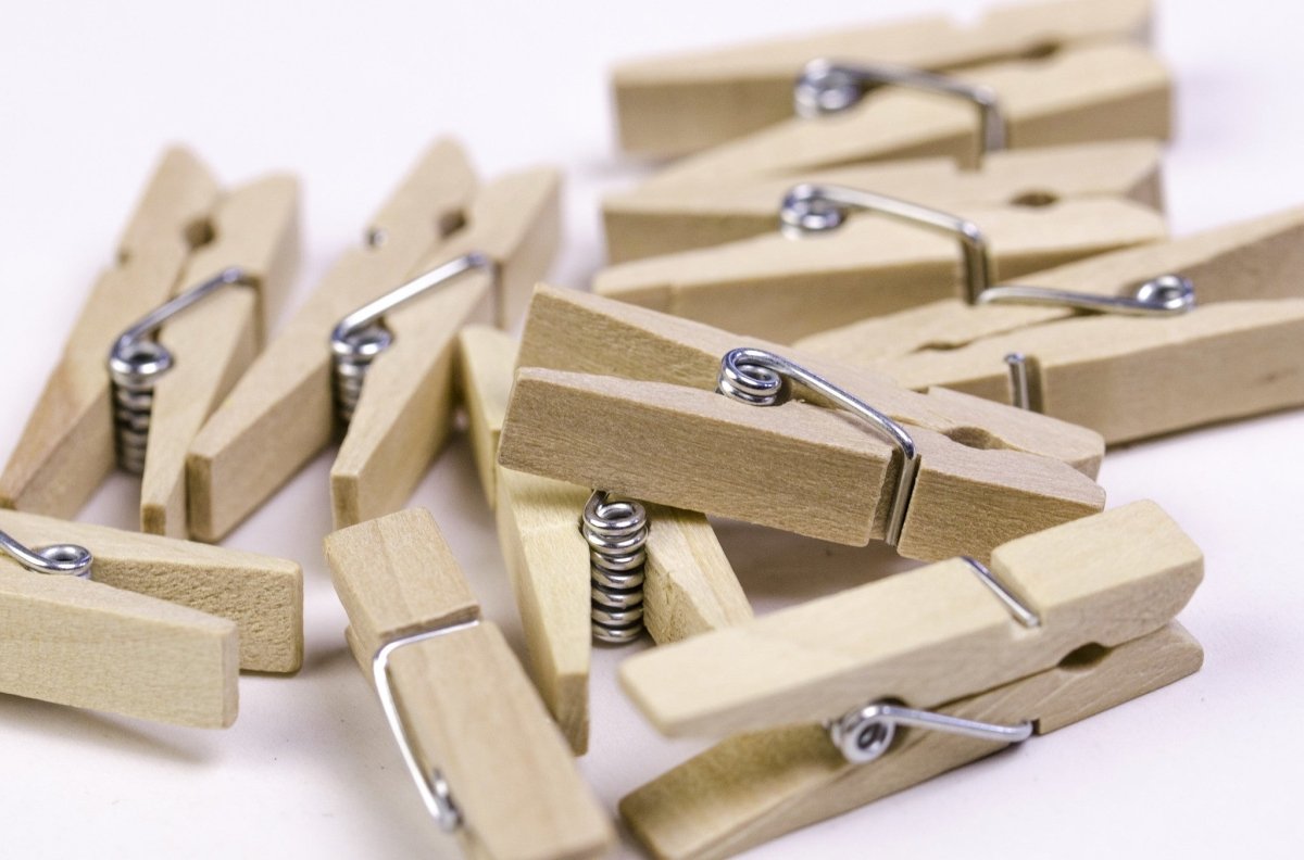 Mini Knijpers Hout 3,5cm 10st