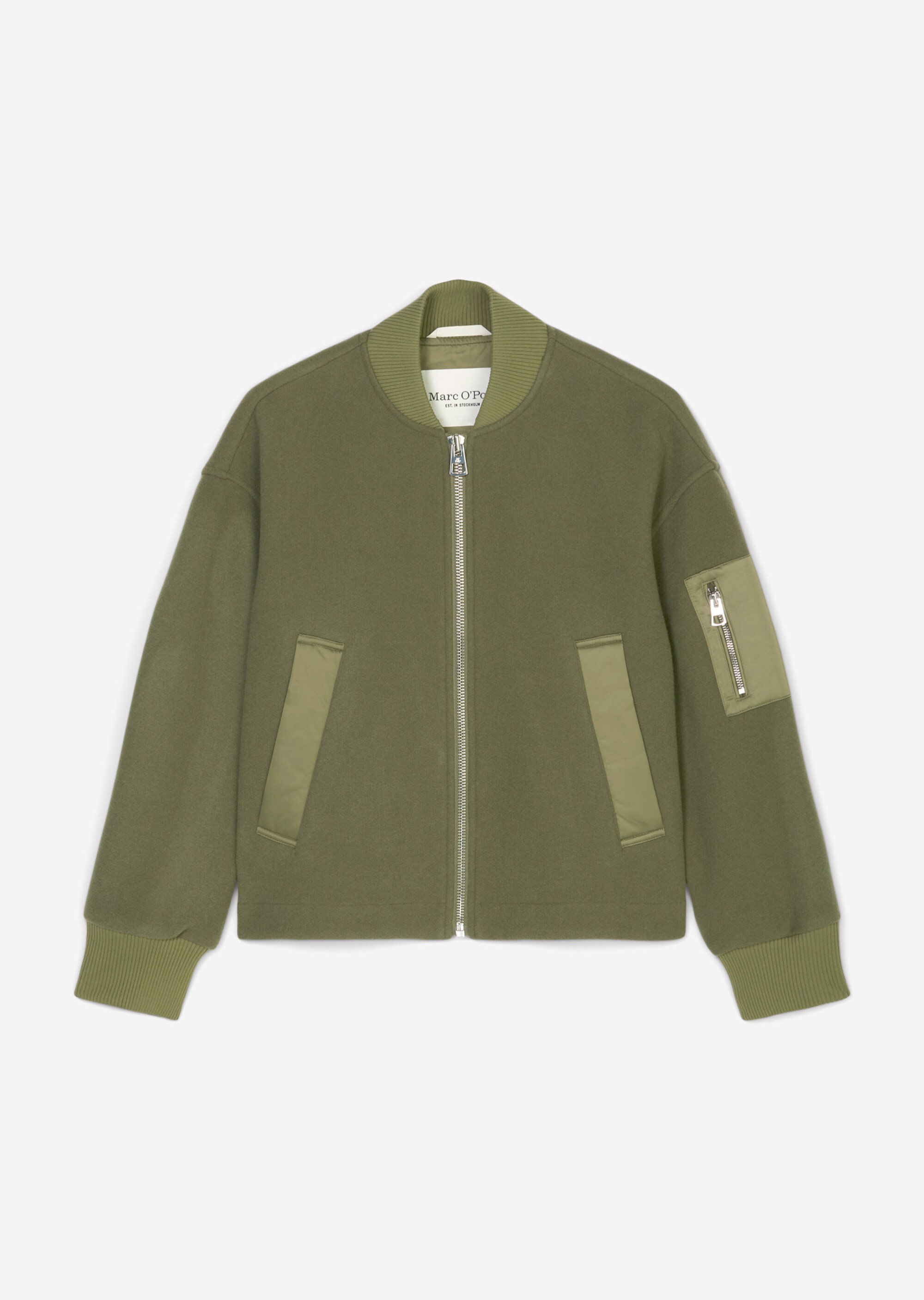 Blousonjacke relaxedaus Wolle-Mix