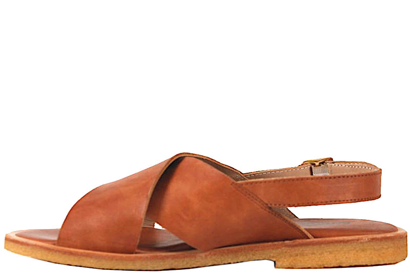 ANGULUS LET SANDAL I BRUNT GLAT SKIND