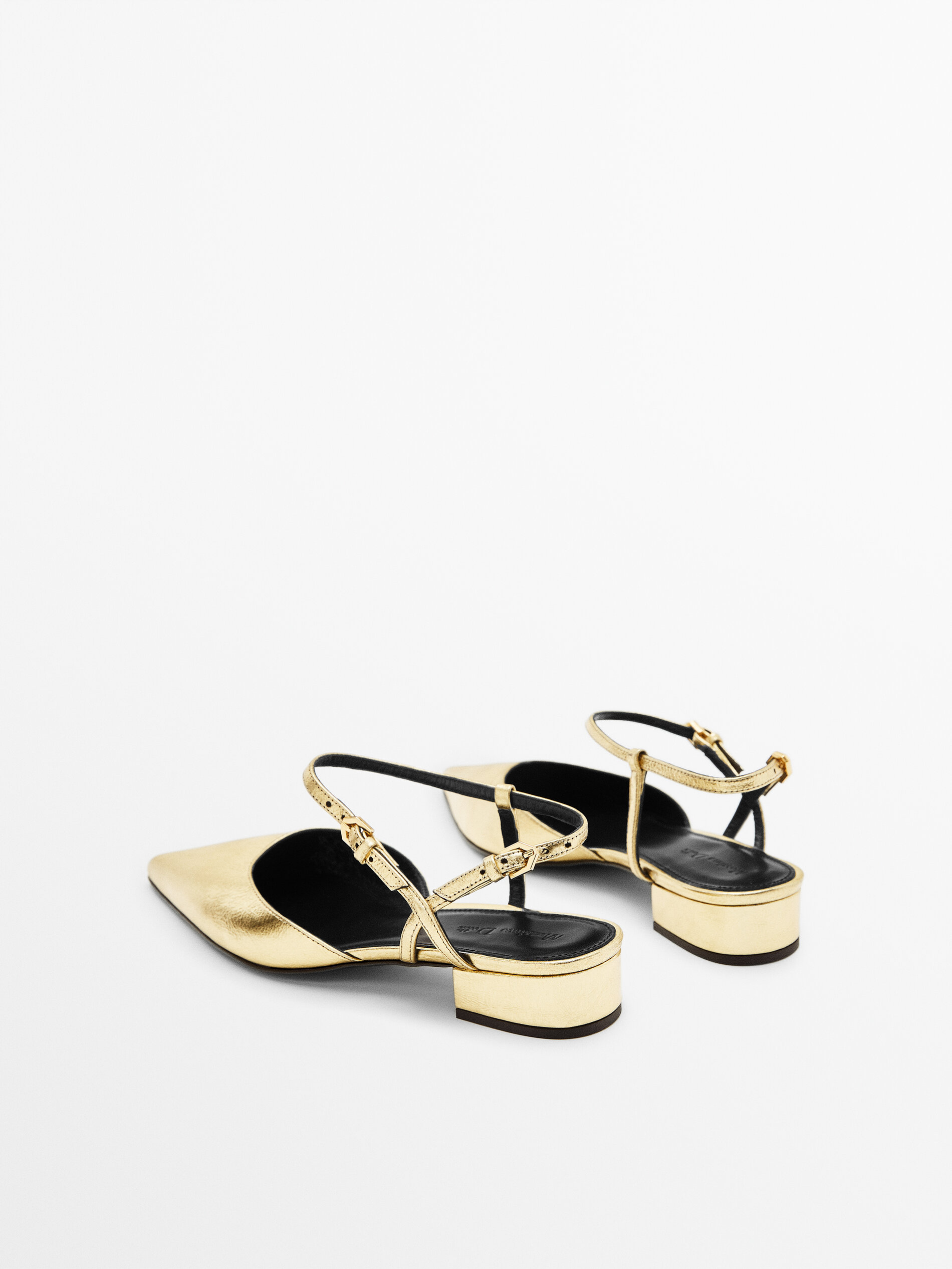 Skin Zapato tacón destalonado - DORADO
