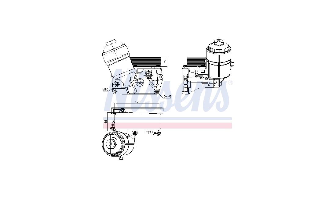 Oliekøler, motor