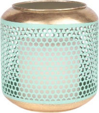 House of Nature windlicht Lapa groen D 12 H 17 cm