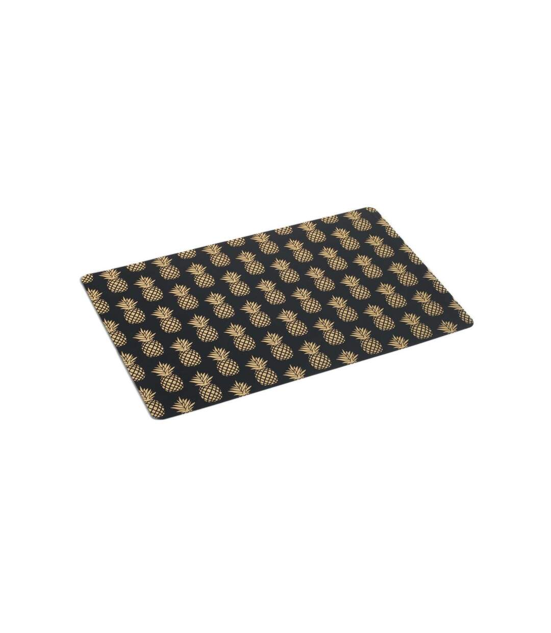 Paris Prix - Set De Table Métallisé ananas Gold 28x43cm Noir