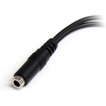 StarTech.com Câble pour séparateur de casque 4 broches de 3,5 mm vers 2 x 3 broches de 3,5 mm - F/M