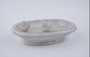 BAIN OISEAU CIMENT 30.5X20.5X7.5CM