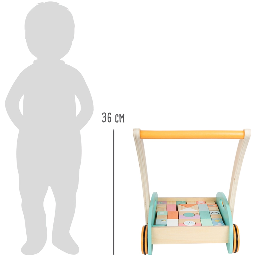 small foot® Lauflernwagen Pastell