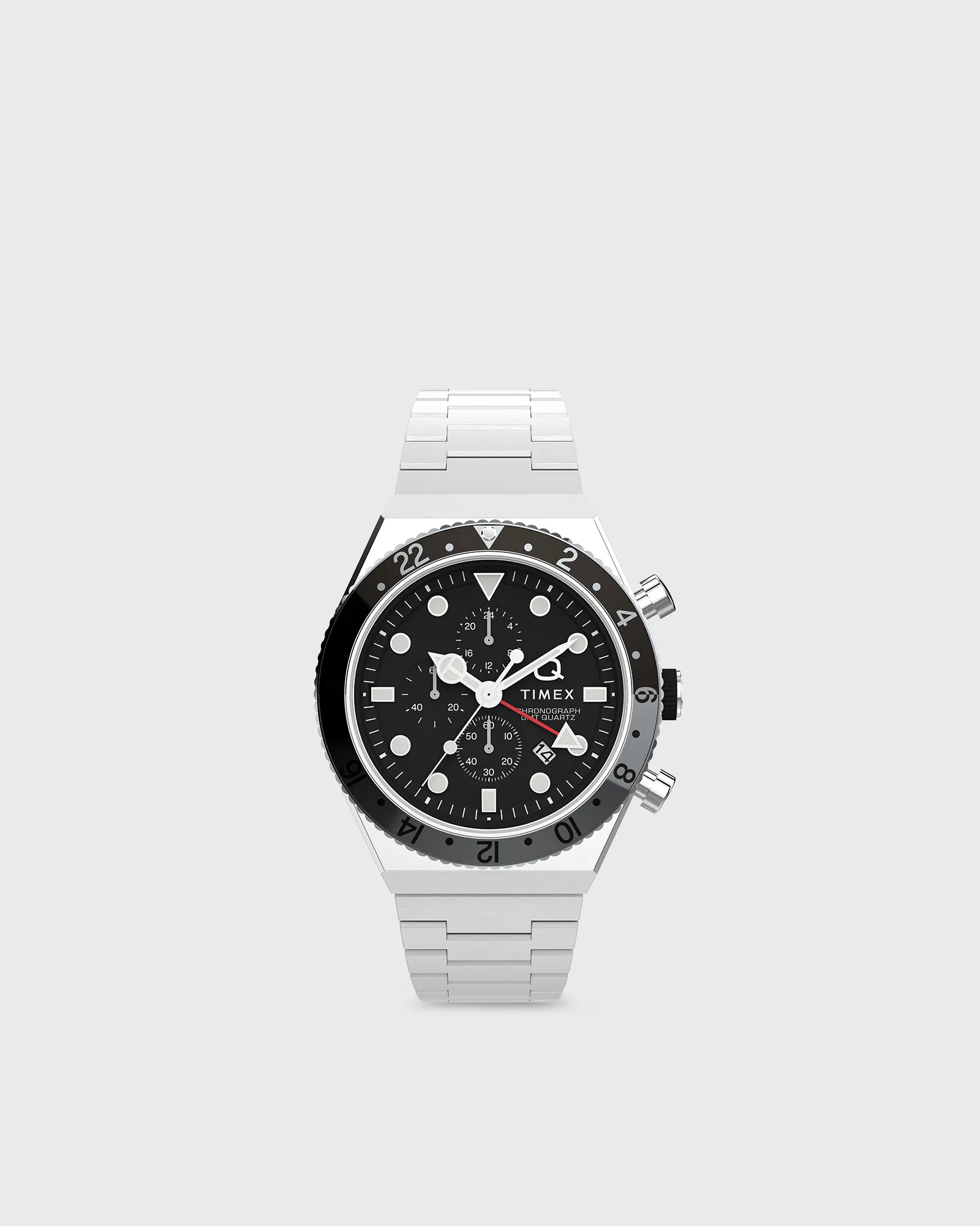 Timex Q Timex 3 Cronógrafo de Fuso Horário