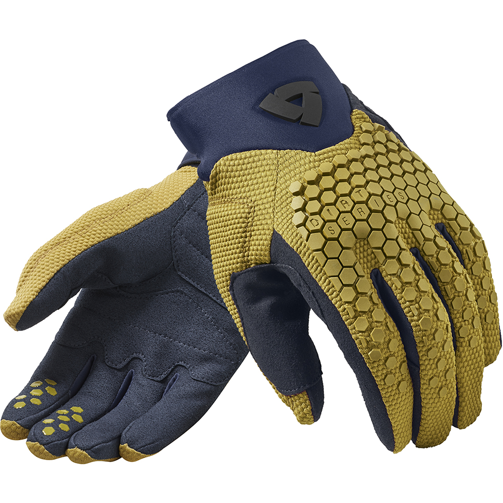 Rev'it - Gants Massif Jaune / Bleu foncé
