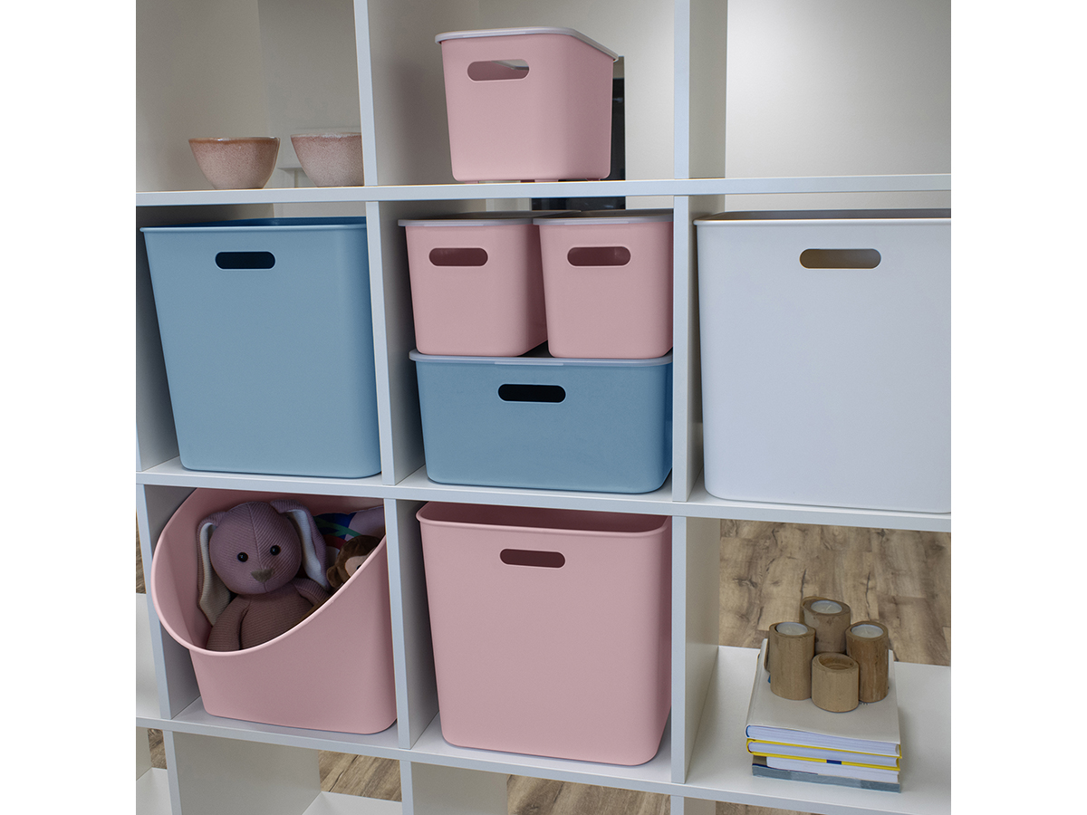 Sunware sigma home set van 3 cube boxen met deksel - pink
