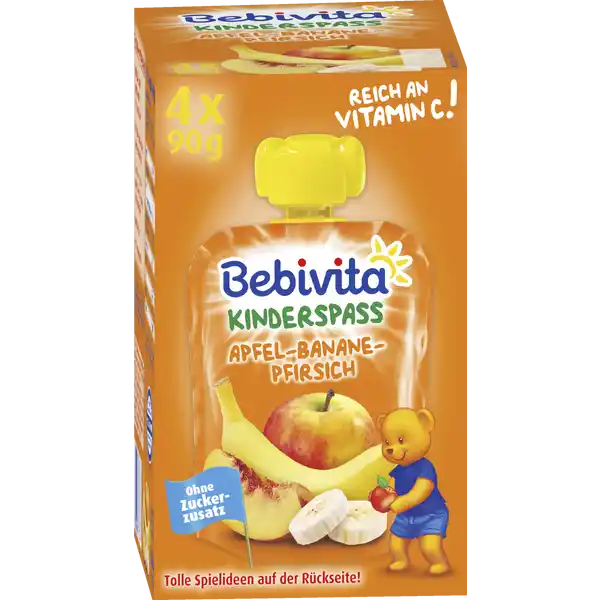 Kinder Spaß Apfel-Banane-Pfirsich