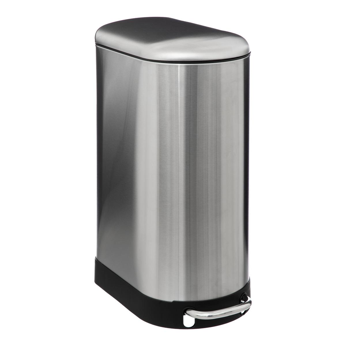 POUBELLE METAL 30L INOX ARIANE SLIM
