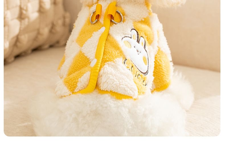 Cissilli - Smiley Argyle Chenille Pet Top