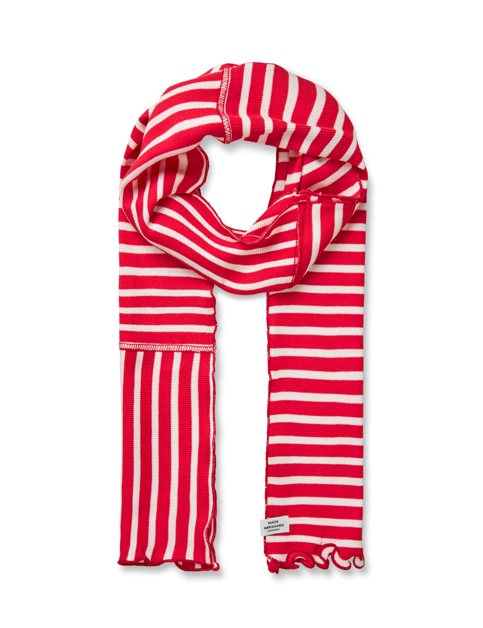 Mads Nørgaard  2X2 Leftover Thorla tørklæde - High Risk Red/White Alyssum