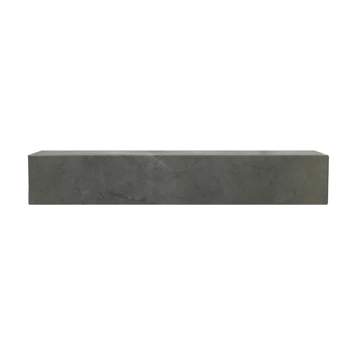 Audo - Plinth Wandregal, L 60 cm, Kendzo Marmor braun / grau