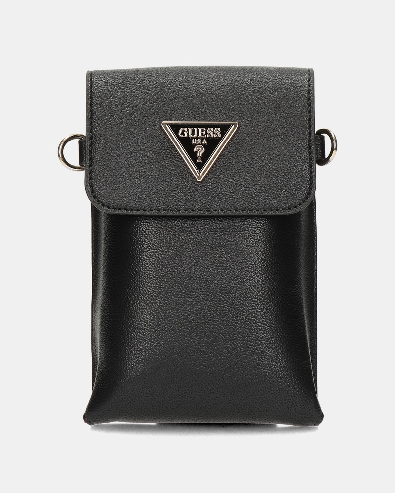 Guess Latona Flap Schoudertas  - zwart