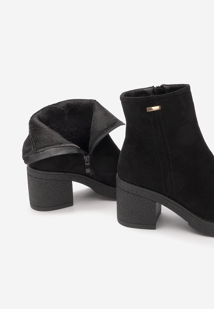 Bottines à talon noires Mildred