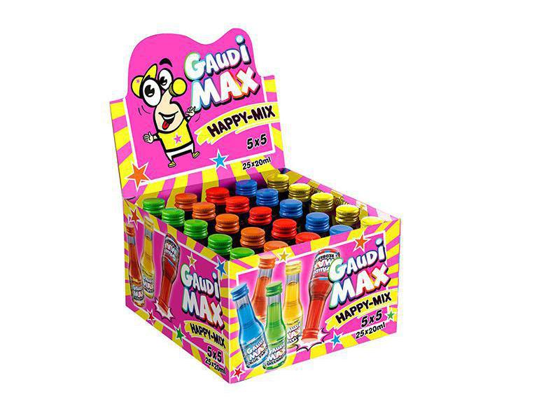GaudiMax Happy Mix 25 x 0.02 l Aromatische Spirituose in Mini-Form