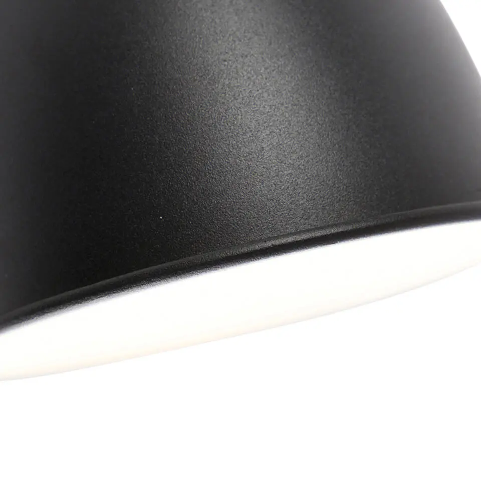 Qazqa wandlampen merle zwart e27