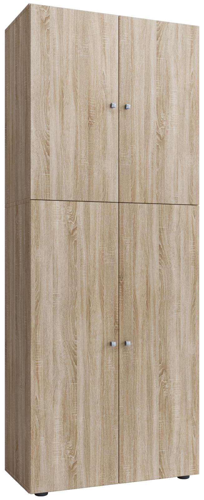 Mehrzweckschrank LONA XXL - Sonoma-Eiche - Holz - 184 cm