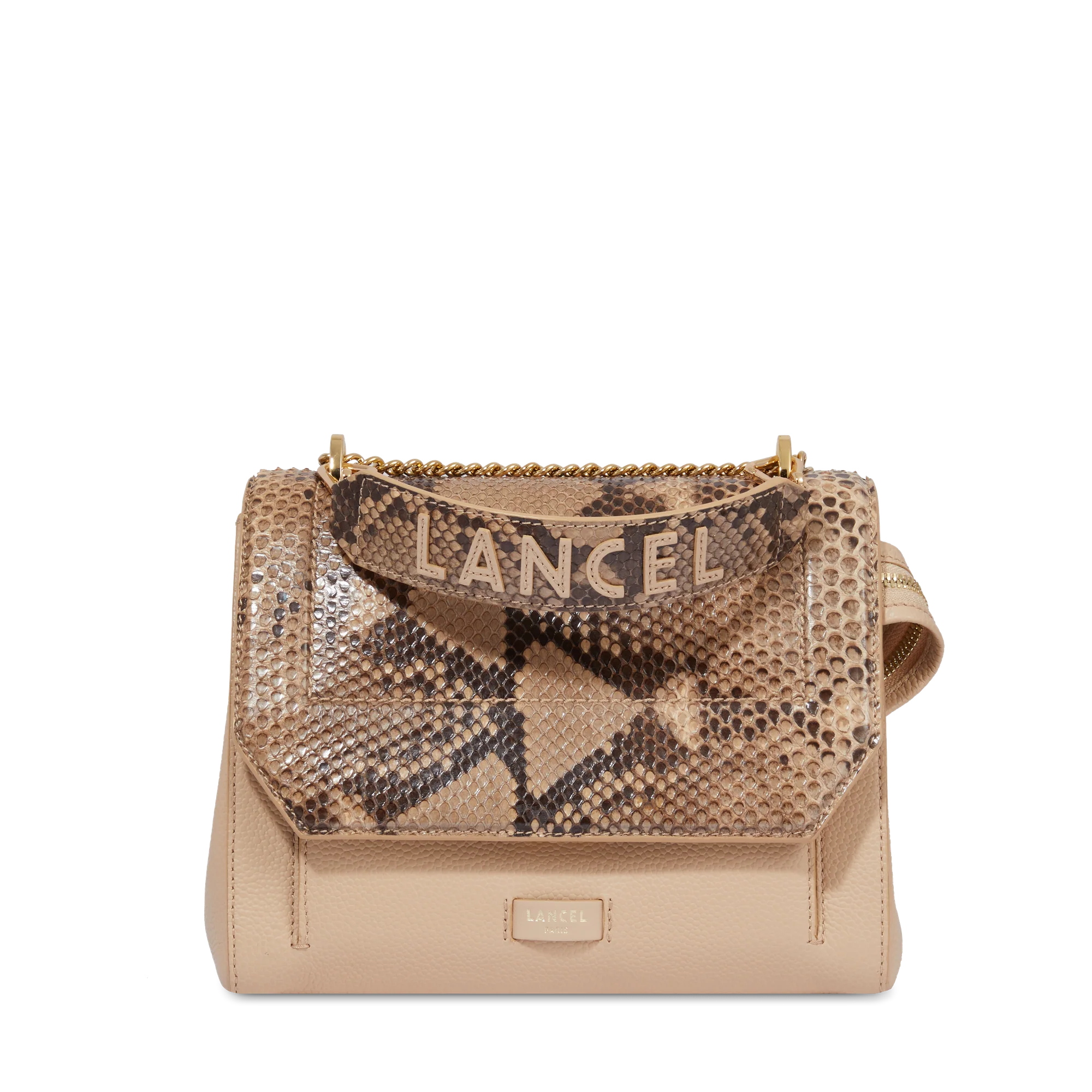 Sac rabat M Ninon de Lancel-Cappuccino/Dore
