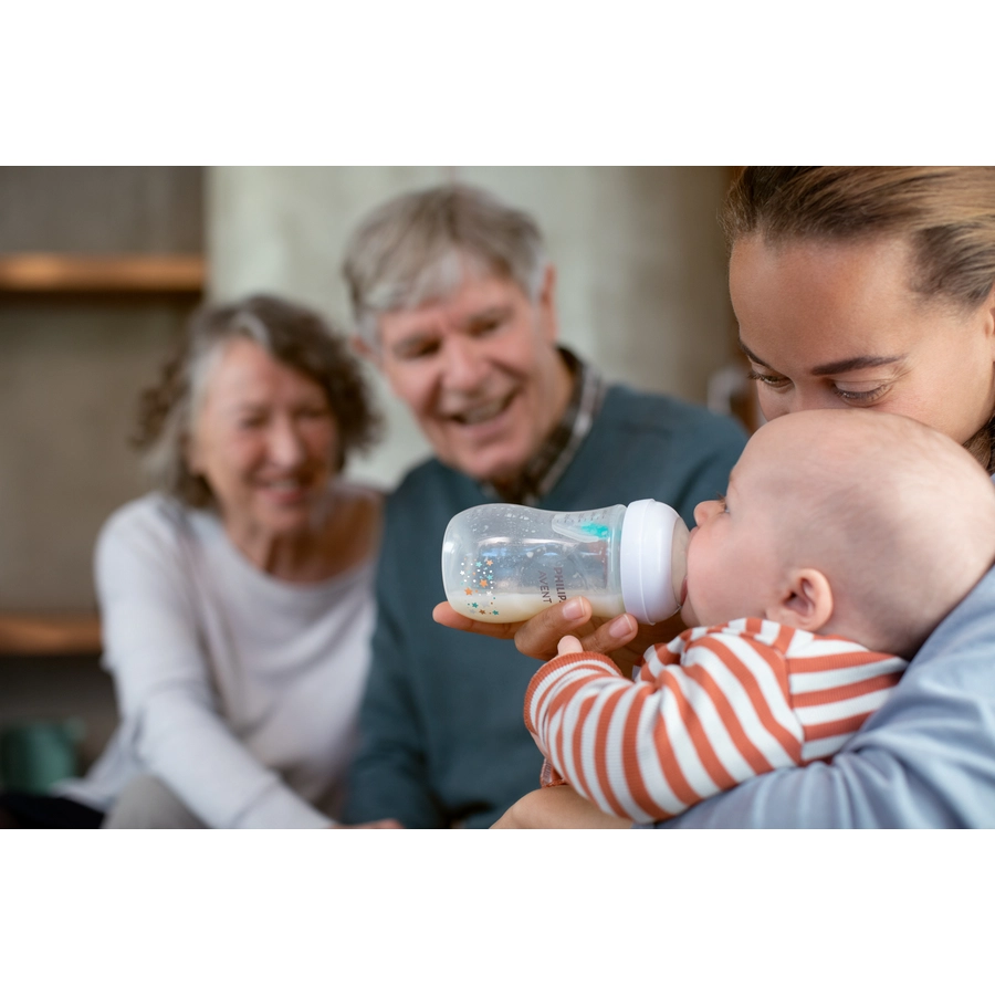 Philips Avent Babyflasche SCY67382 Natural Response mit AirFree Ventil 260ml Neutral Bär