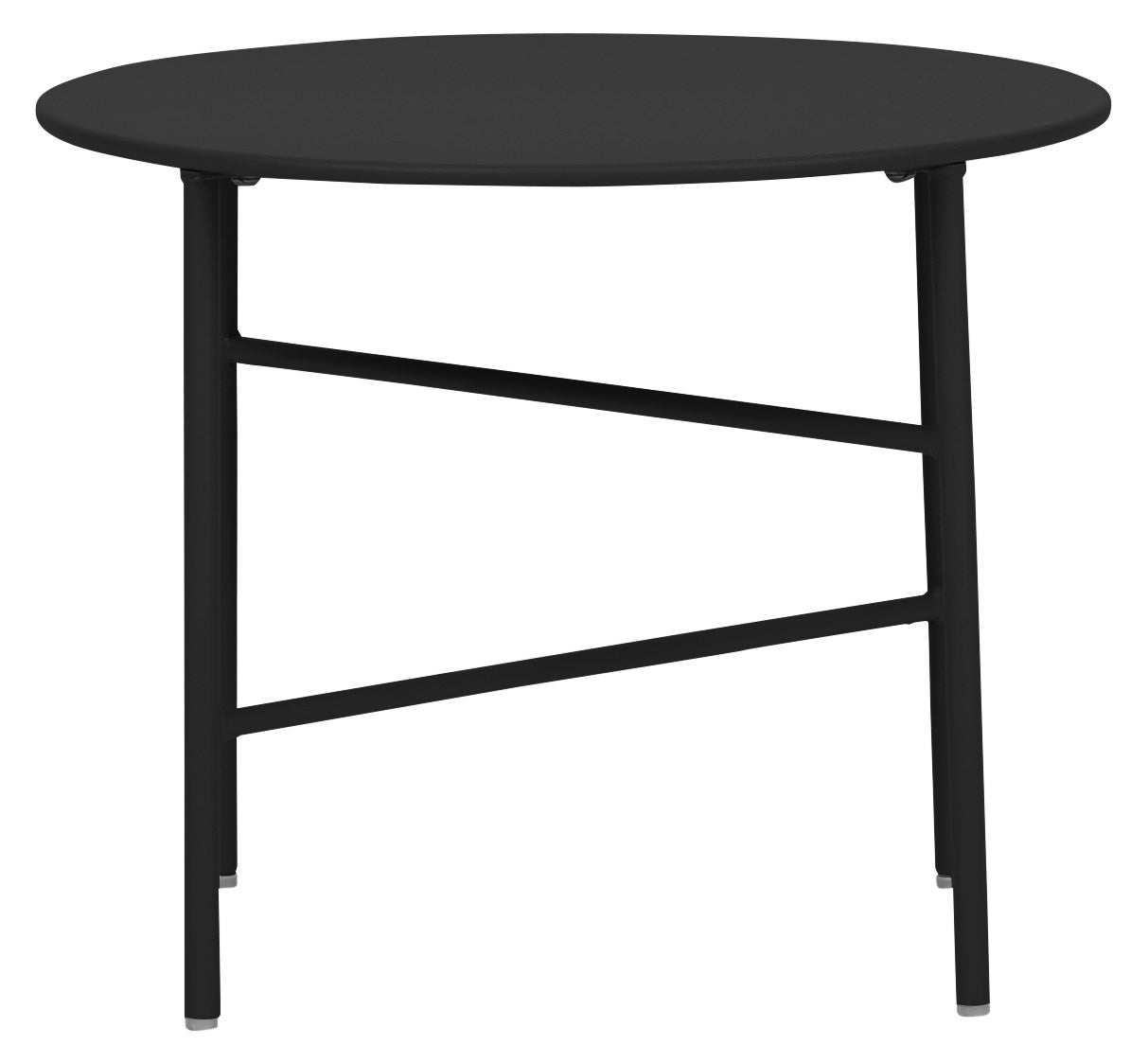 Penny tuintafel, Ø 50 cm, H 40 cm, zwart. 50 x 50 x 40 cm