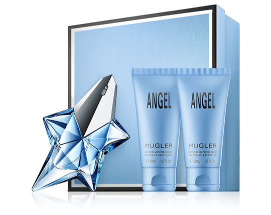 Thierry Mugler Angel nachfüllbar mit Shower Gel & Body Lotion 25ml-50ml-50ml