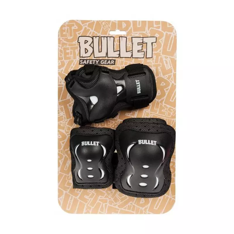 Set de Proprotection complet JUNIOR BULLET Noir/Blanc S