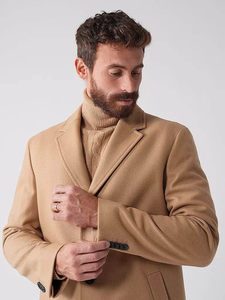 HUGO Wollmantel MALTE beige