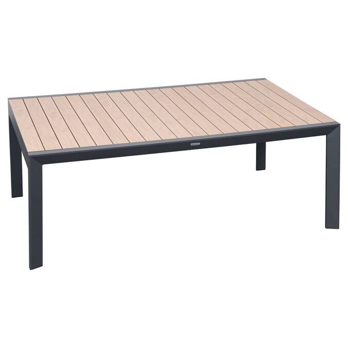 Table de jardin extensible rectangulaire EVASION Honey / Graphite