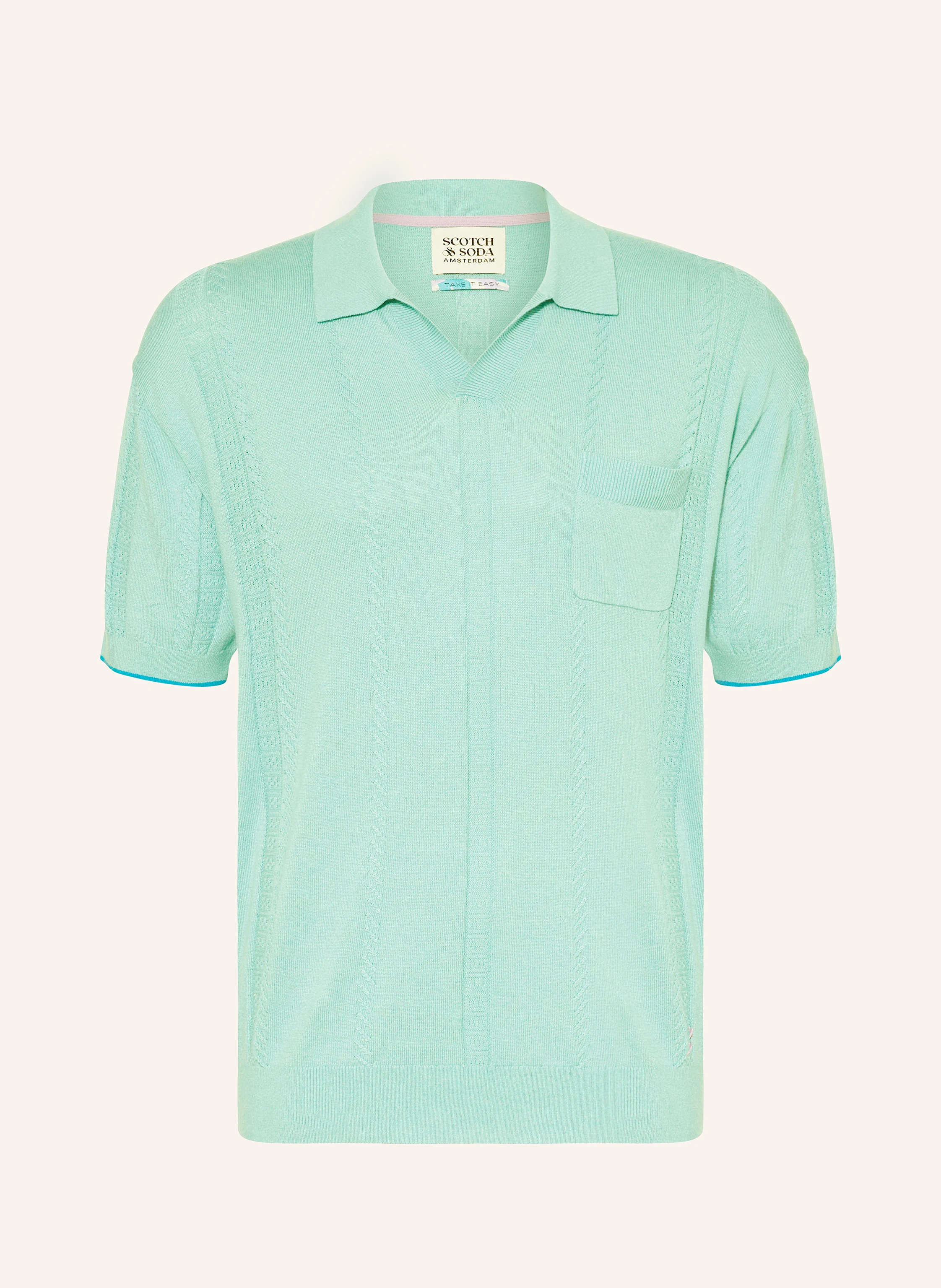 SCOTCH & SODA Strick-Poloshirt