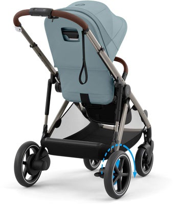 Cybex e-GAZELLE S Sportsvogn, Stormy Blue/Taupe
