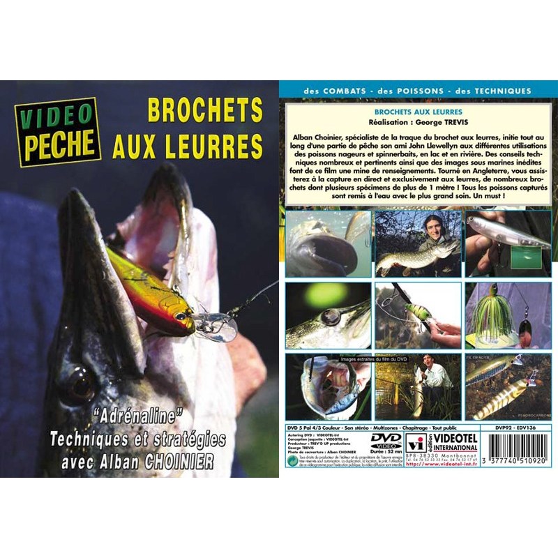 Dvd - Brochets Aux Leurres : Adrenaline Avec Alban Choinier - Peche Des Carnassiers - Video Peche