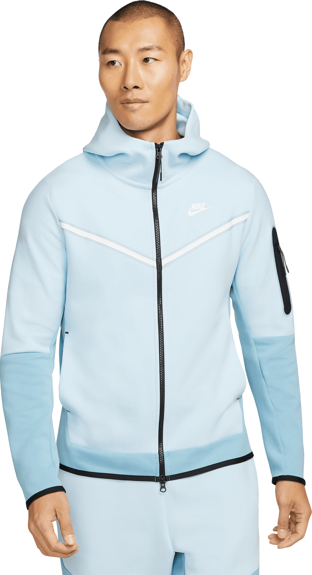 Nike Tech Fleece Windrunner Tall Blau Weiss F441