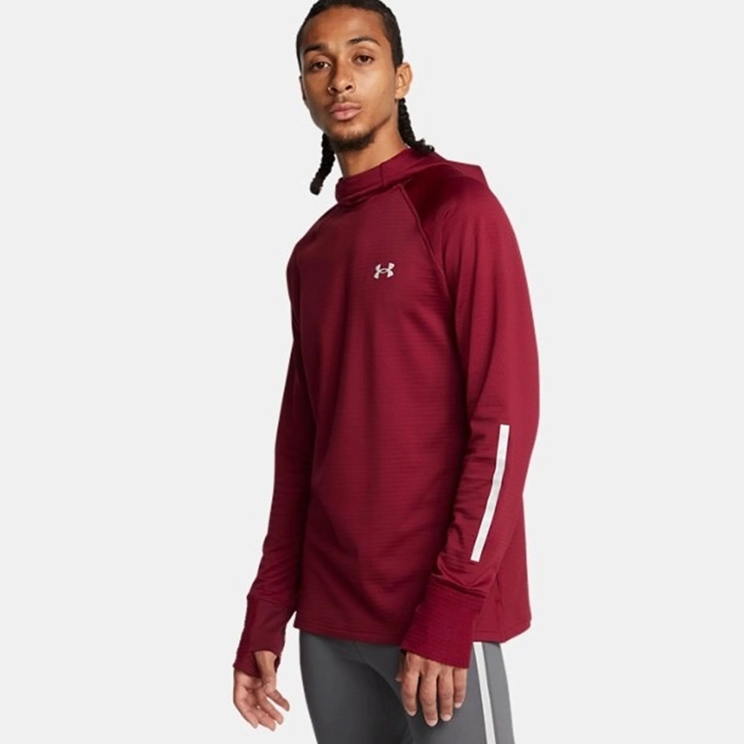 Under Armour Launch Elite Coldweather Balaclava Sweat À Capuche Hommes - Rouge Foncé