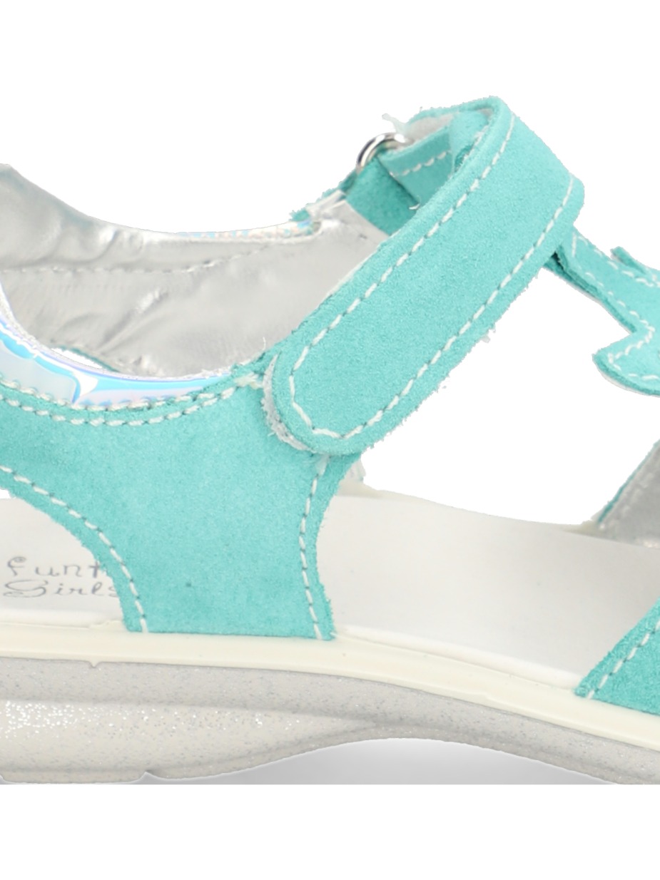 Veloursleder Sandale