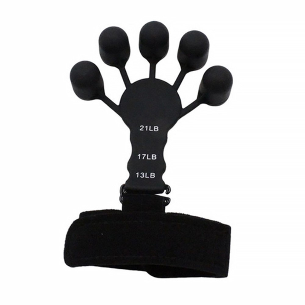 Silikon Gripster Finger Trainingsband Handmuskeltrainer - Schwarz