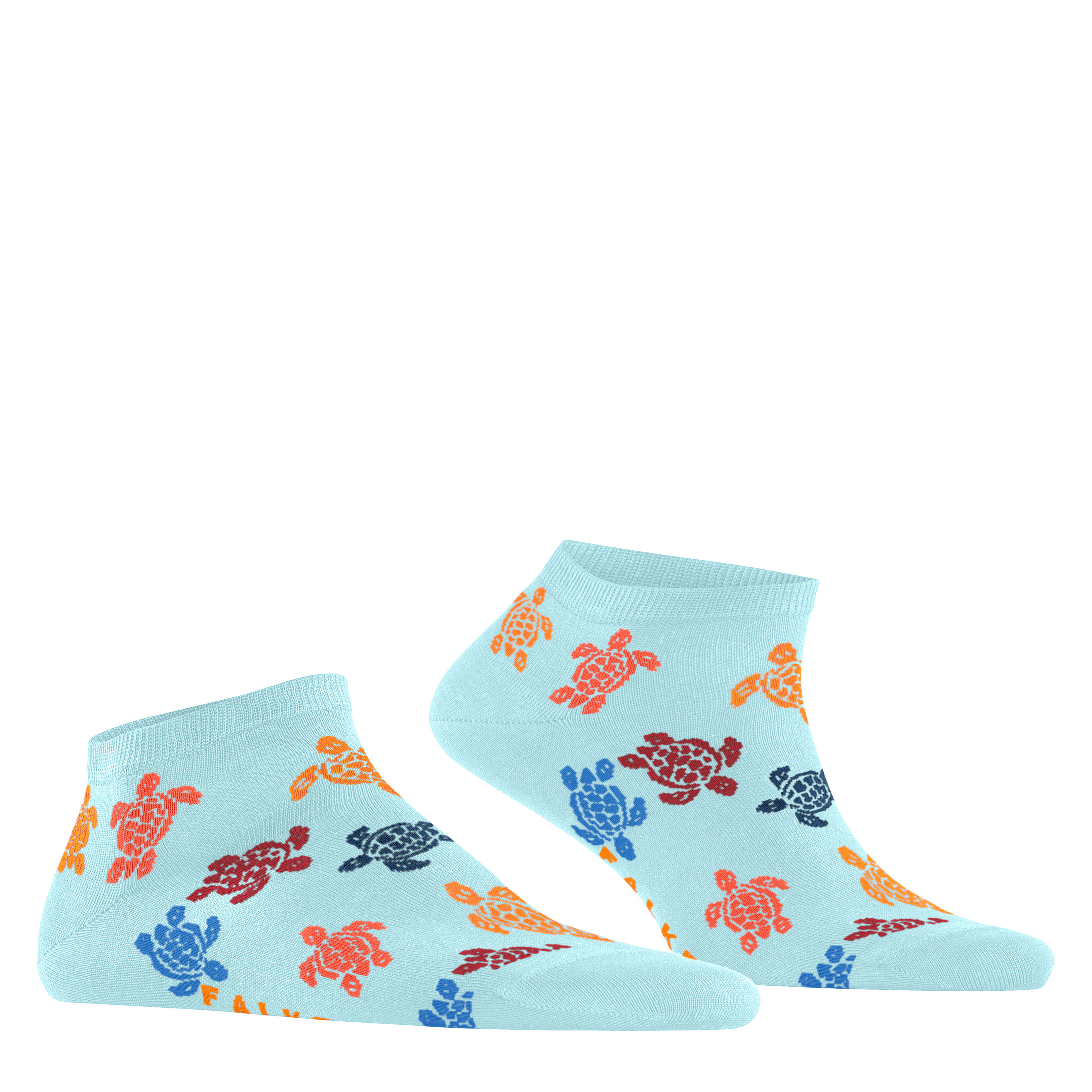 Chaussettes courtes homme Rondes des Tortues Multicolores | Vilebreauin