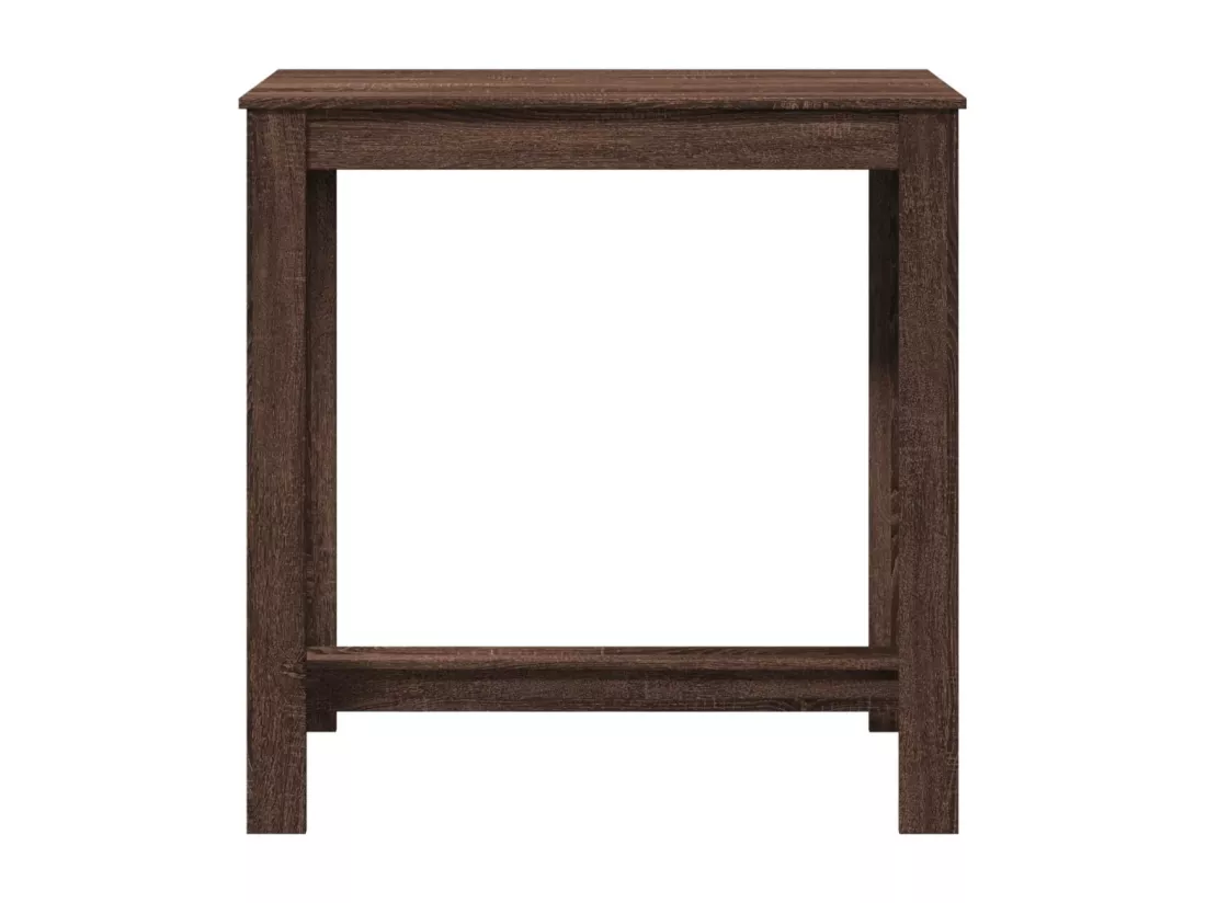 Table de bar chêne marron 102x50x103,5 cm bois d'ingénierie