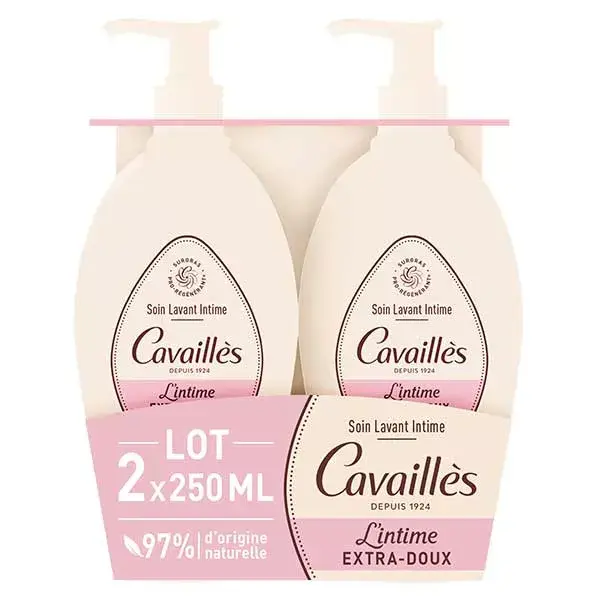 Rogé Cavailles Sabonete Íntimo Extra Suave Natural 2x250ml